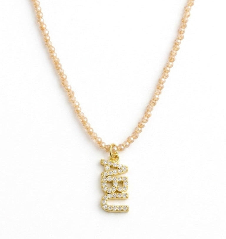 ABU CRYSTAL BEADED NECKLACE