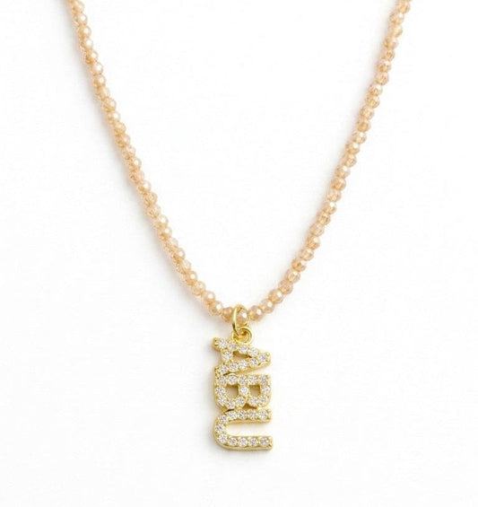 ABU CRYSTAL BEADED NECKLACE
