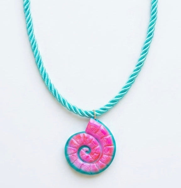 MERMAID NAUTILUS CORD NECKLACE