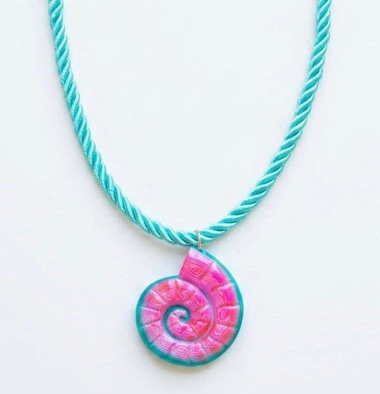 MERMAID NAUTILUS CORD NECKLACE - PREORDER